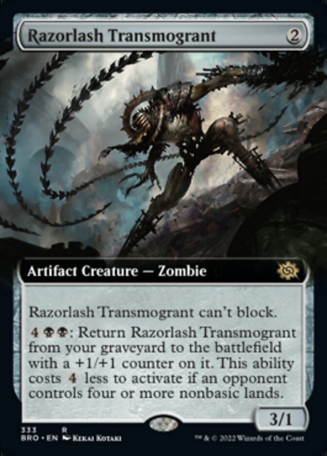 Razorlash Transmogrant (Extended Art) [The Brothers' War] | Boutique FDB TCG