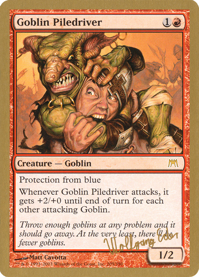 Goblin Piledriver (Wolfgang Eder) [World Championship Decks 2003] | Boutique FDB TCG