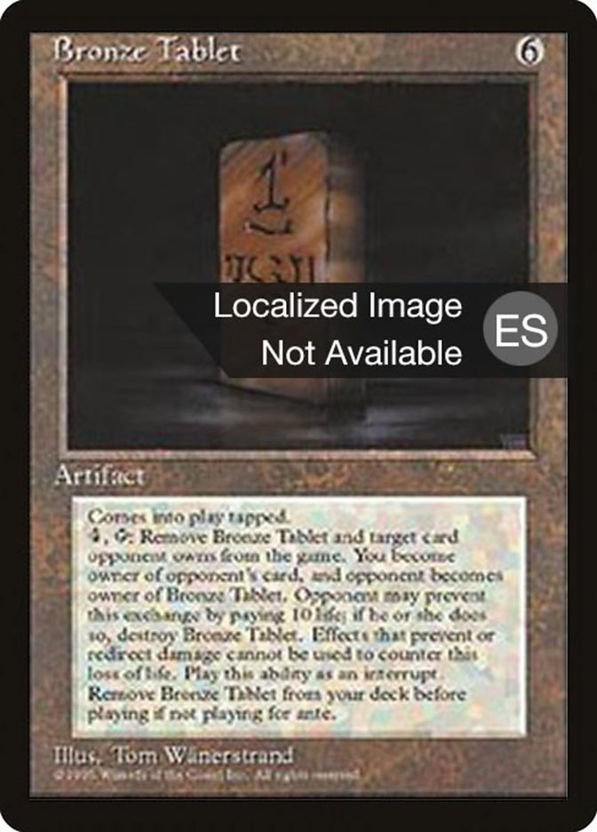 Bronze Tablet [Fourth Edition (Foreign Black Border)] | Boutique FDB TCG