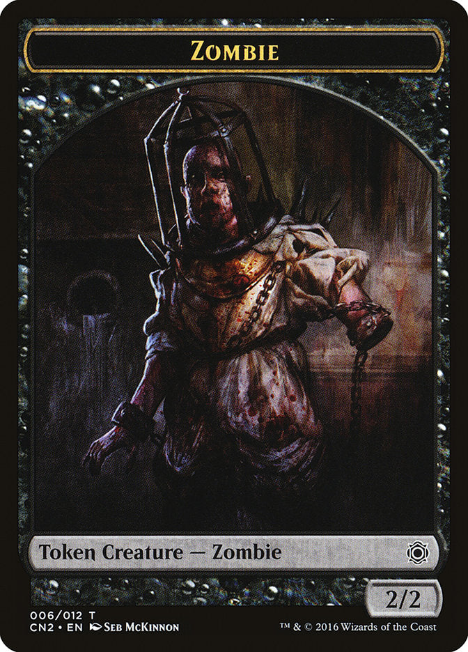 Zombie Token [Conspiracy: Take the Crown Tokens] | Boutique FDB TCG