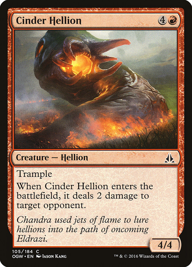 Cinder Hellion [Oath of the Gatewatch] | Boutique FDB TCG