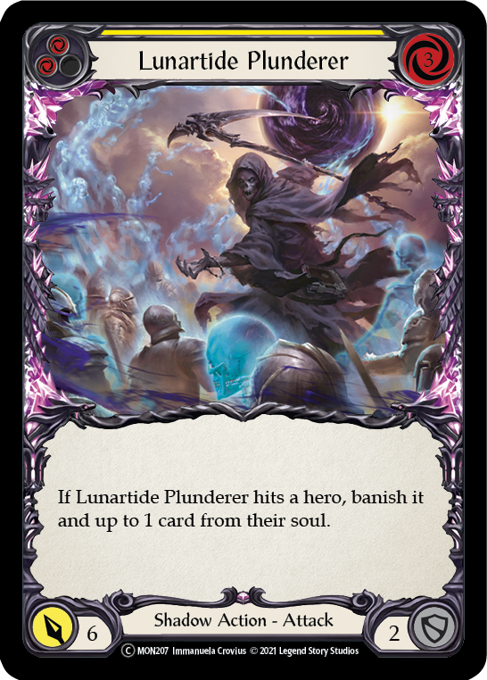 Lunartide Plunderer (Yellow) [U-MON207] (Monarch Unlimited)  Unlimited Normal | Boutique FDB TCG