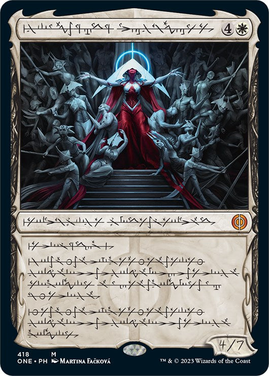 Elesh Norn, Mother of Machines (Phyrexian Step-and-Compleat Foil) [Phyrexia: All Will Be One] | Boutique FDB TCG