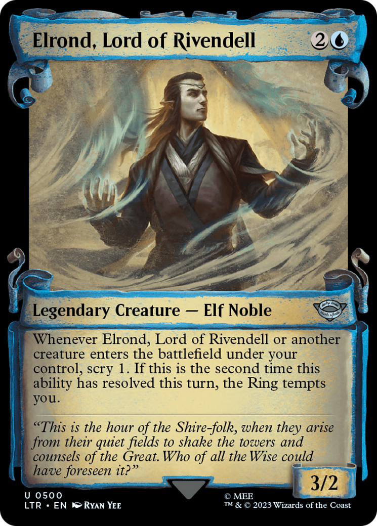 Elrond, Lord of Rivendell [The Lord of the Rings: Tales of Middle-Earth Showcase Scrolls] | Boutique FDB TCG