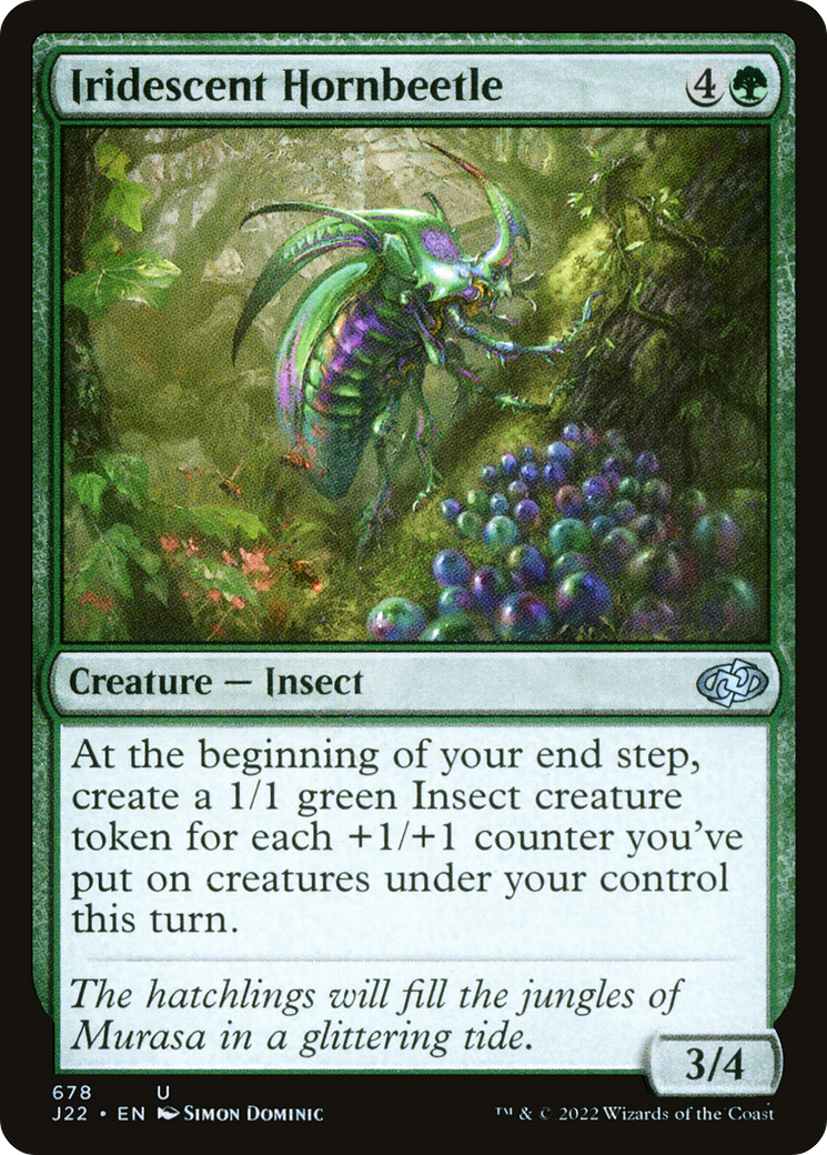 Iridescent Hornbeetle [Jumpstart 2022] | Boutique FDB TCG