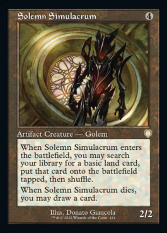 Solemn Simulacrum (Retro) [The Brothers' War Commander] | Boutique FDB TCG