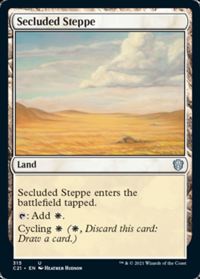 Secluded Steppe [Commander 2021] | Boutique FDB TCG