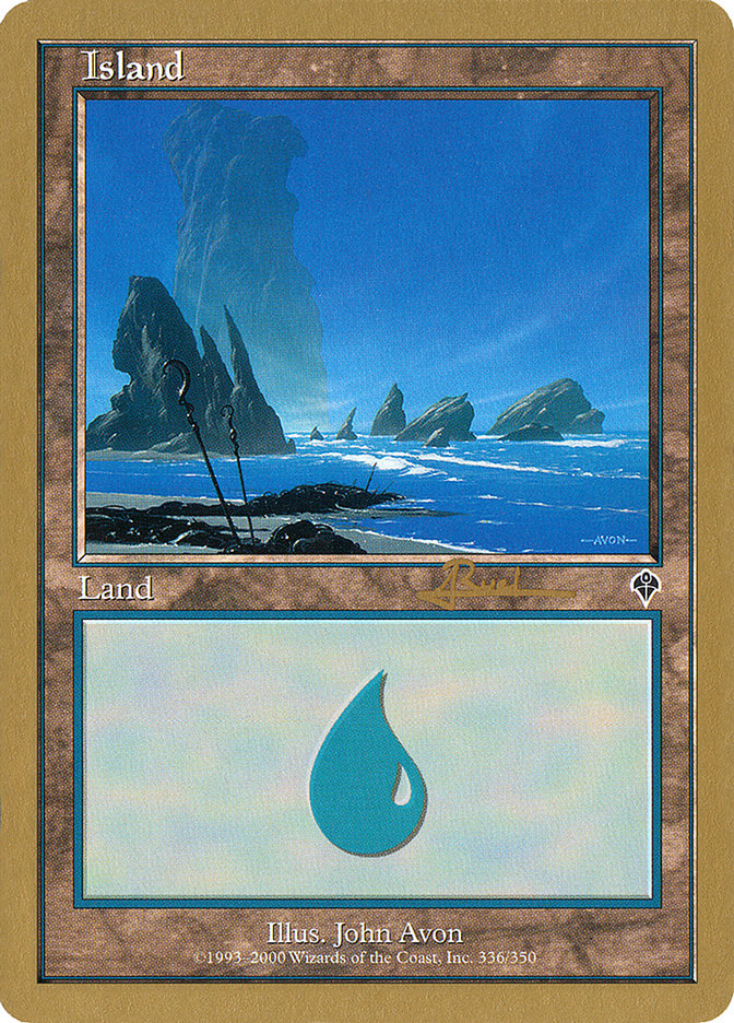 Island (ar336) (Antoine Ruel) [World Championship Decks 2001] | Boutique FDB TCG