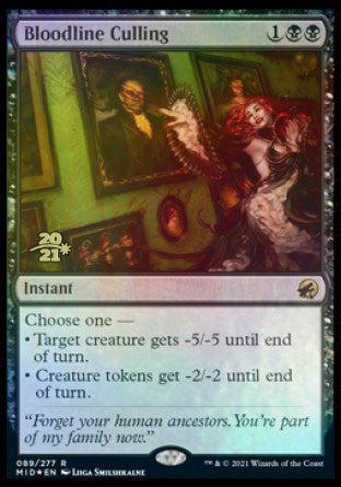 Bloodline Culling [Innistrad: Midnight Hunt Prerelease Promos] | Boutique FDB TCG