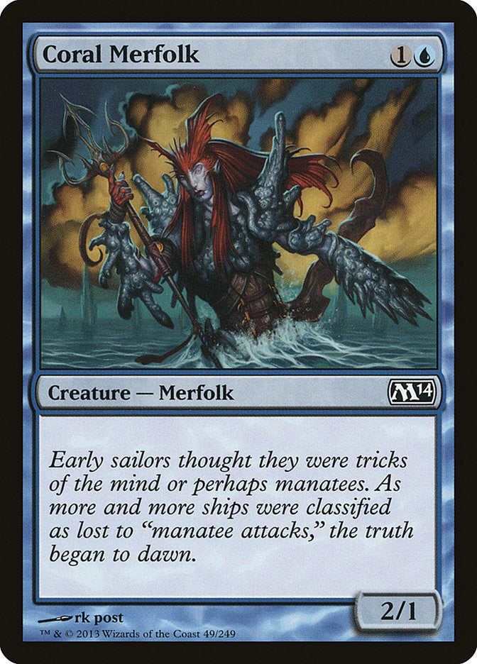 Coral Merfolk [Magic 2014] | Boutique FDB TCG