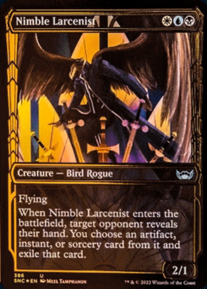 Nimble Larcenist (Showcase Golden Age Gilded Foil) [Streets of New Capenna] | Boutique FDB TCG
