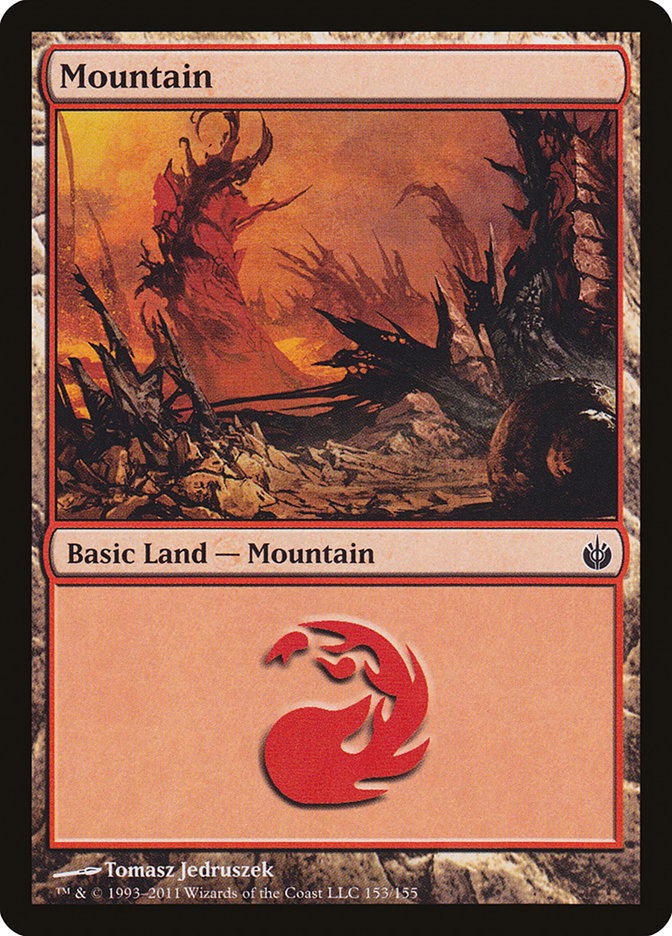 Mountain (153) [Mirrodin Besieged] | Boutique FDB TCG