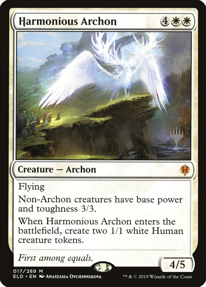 Harmonious Archon (Promo Pack) [Throne of Eldraine Promos] | Boutique FDB TCG