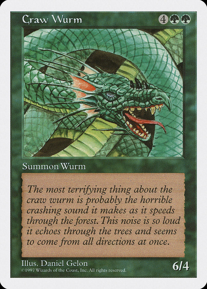 Craw Wurm [Fifth Edition] | Boutique FDB TCG