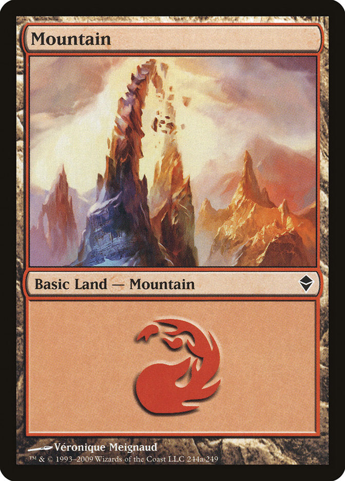 Mountain (244a) [Zendikar] | Boutique FDB TCG