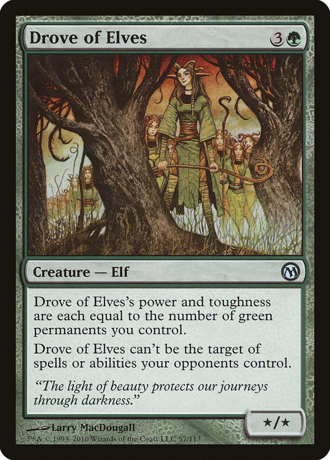 Drove of Elves [Duels of the Planeswalkers] | Boutique FDB TCG