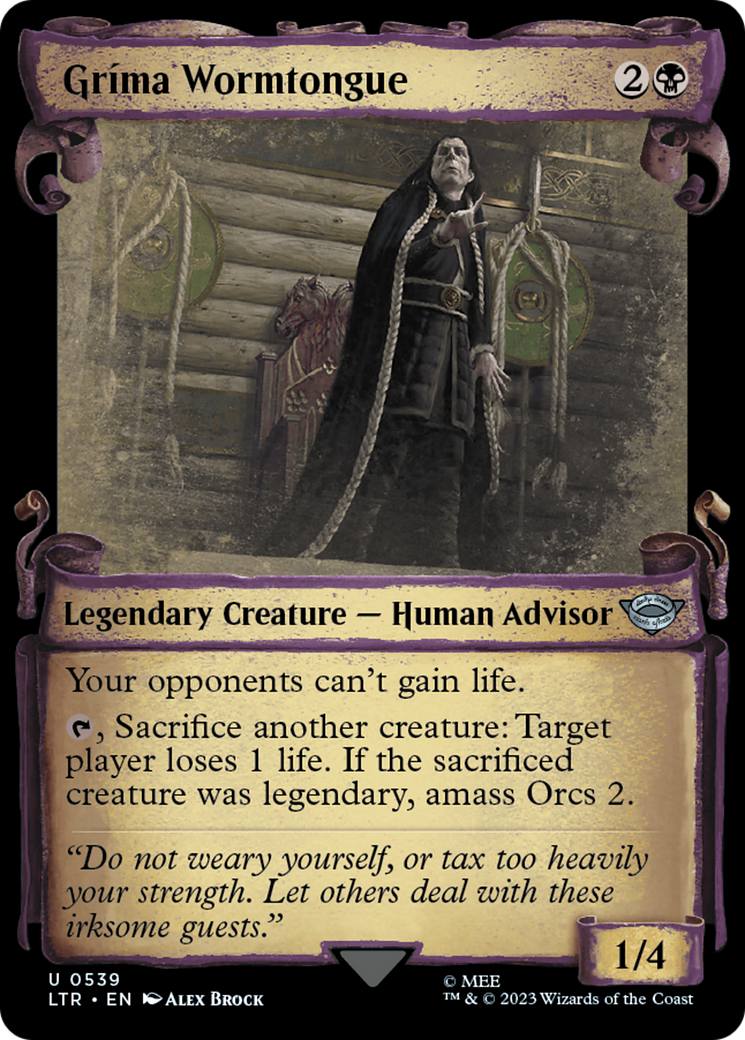 Grima Wormtongue [The Lord of the Rings: Tales of Middle-Earth Showcase Scrolls] | Boutique FDB TCG