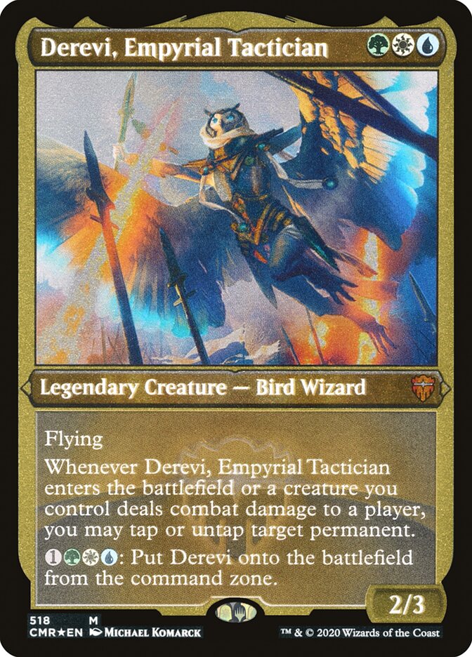 Derevi, Empyrial Tactician (Etched) [Commander Legends] | Boutique FDB TCG