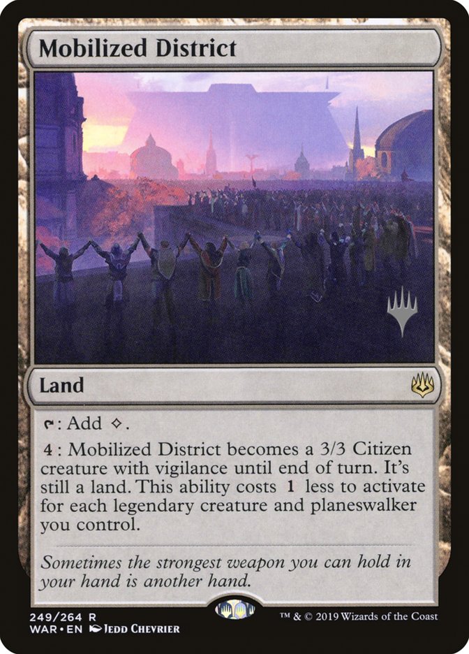 Mobilized District (Promo Pack) [War of the Spark Promos] | Boutique FDB TCG