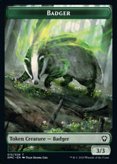 Saproling // Badger Double-Sided Token [Dominaria United Tokens] | Boutique FDB TCG
