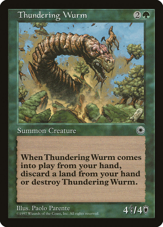 Thundering Wurm [Portal] | Boutique FDB TCG