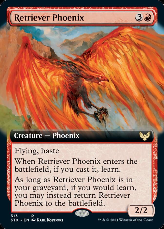 Retriever Phoenix (Extended Art) [Strixhaven: School of Mages] | Boutique FDB TCG