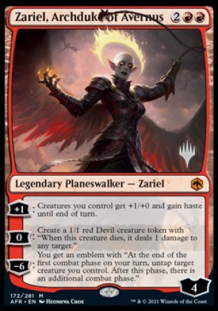 Zariel, Archduke of Avernus (Promo Pack) [Dungeons & Dragons: Adventures in the Forgotten Realms Promos] | Boutique FDB TCG