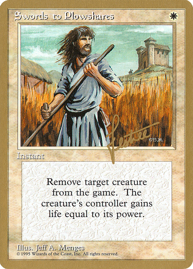 Swords to Plowshares (Bertrand Lestree) [Pro Tour Collector Set] | Boutique FDB TCG