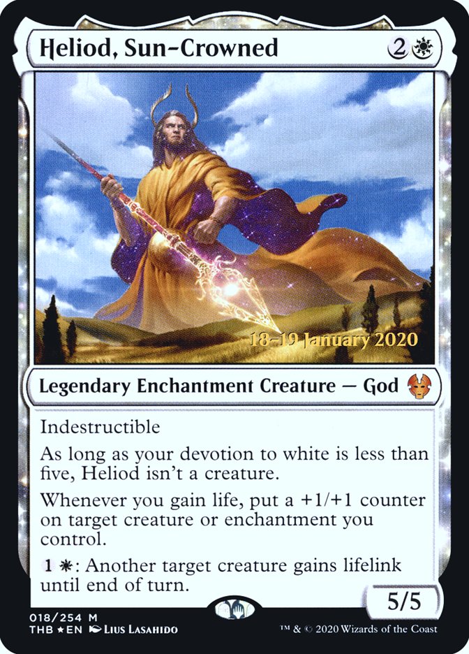 Heliod, Sun-Crowned [Theros Beyond Death Prerelease Promos] | Boutique FDB TCG