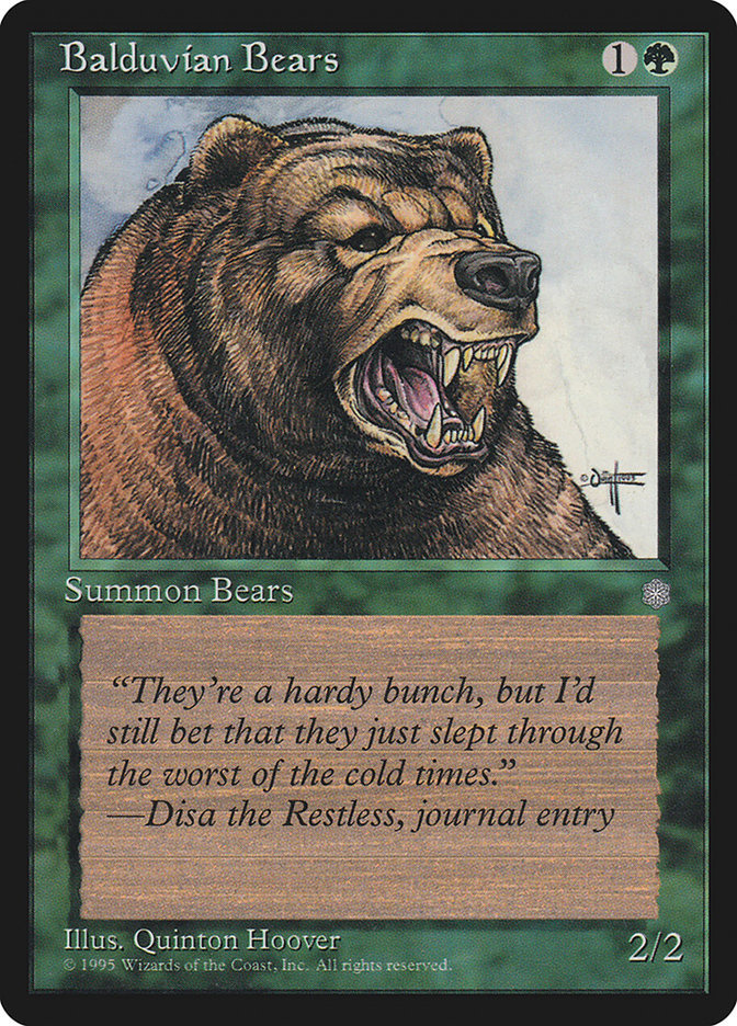 Balduvian Bears [Ice Age] | Boutique FDB TCG