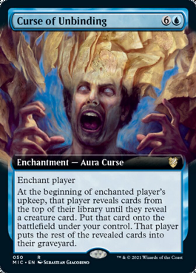 Curse of Unbinding (Extended Art) [Innistrad: Midnight Hunt Commander] | Boutique FDB TCG