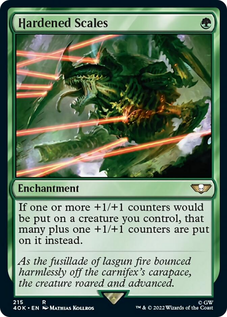 Hardened Scales (Surge Foil) [Warhammer 40,000] | Boutique FDB TCG