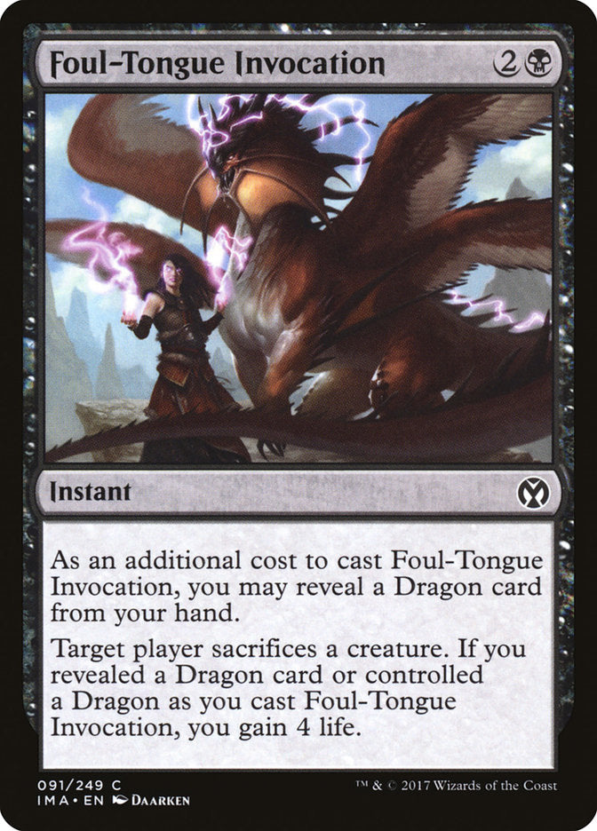 Foul-Tongue Invocation [Iconic Masters] | Boutique FDB TCG