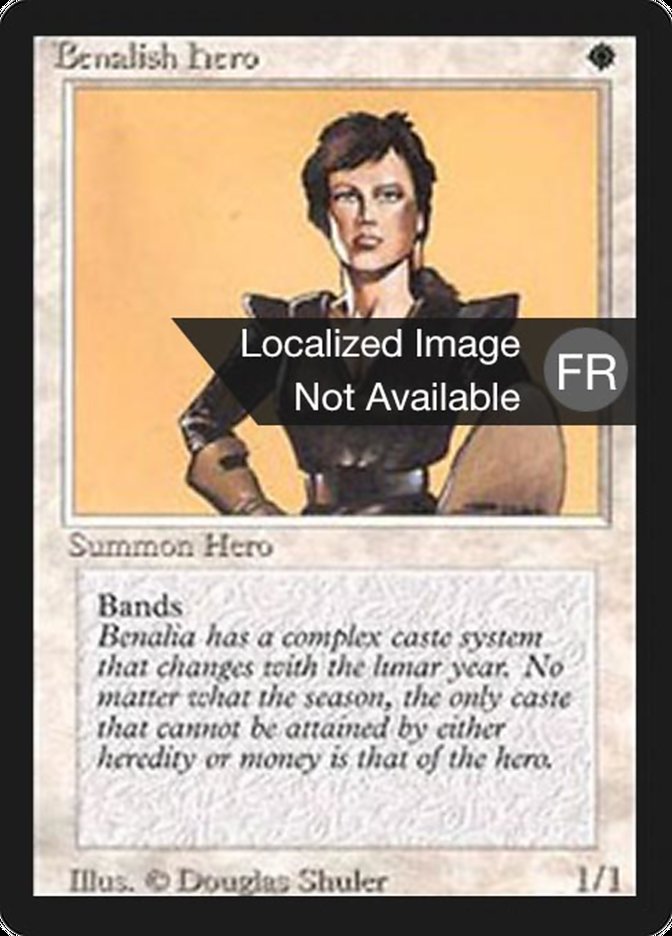 Benalish Hero [Foreign Black Border] | Boutique FDB TCG