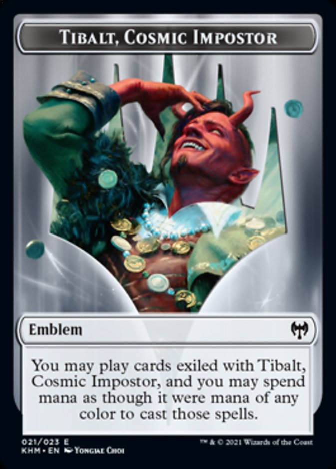 Tibalt, Cosmic Impostor Emblem [Kaldheim Tokens] | Boutique FDB TCG