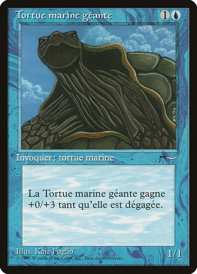 Giant Tortoise (French) - "Tortue marine geante" [Renaissance] | Boutique FDB TCG