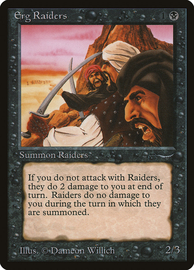 Erg Raiders (Dark Mana Cost) [Arabian Nights] | Boutique FDB TCG