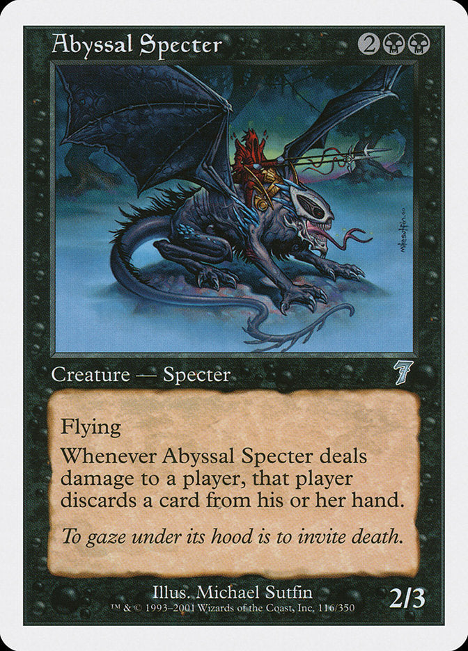 Abyssal Specter [Seventh Edition] | Boutique FDB TCG