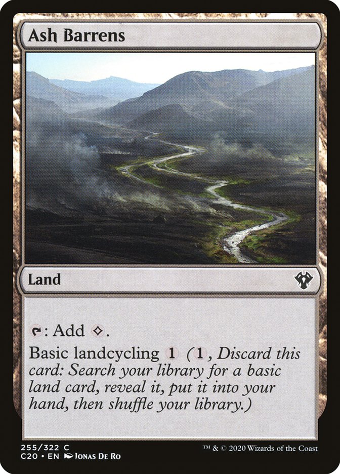 Ash Barrens [Commander 2020] | Boutique FDB TCG