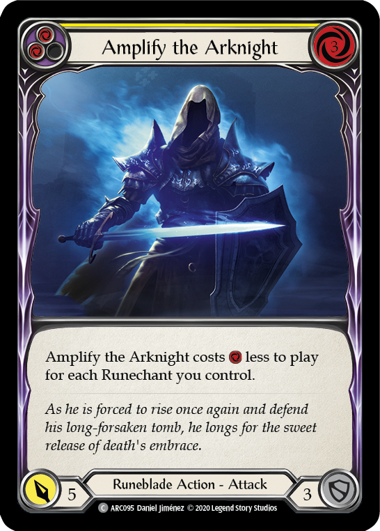 Amplify the Arknight (Yellow) [U-ARC095] (Arcane Rising Unlimited)  Unlimited Normal | Boutique FDB TCG
