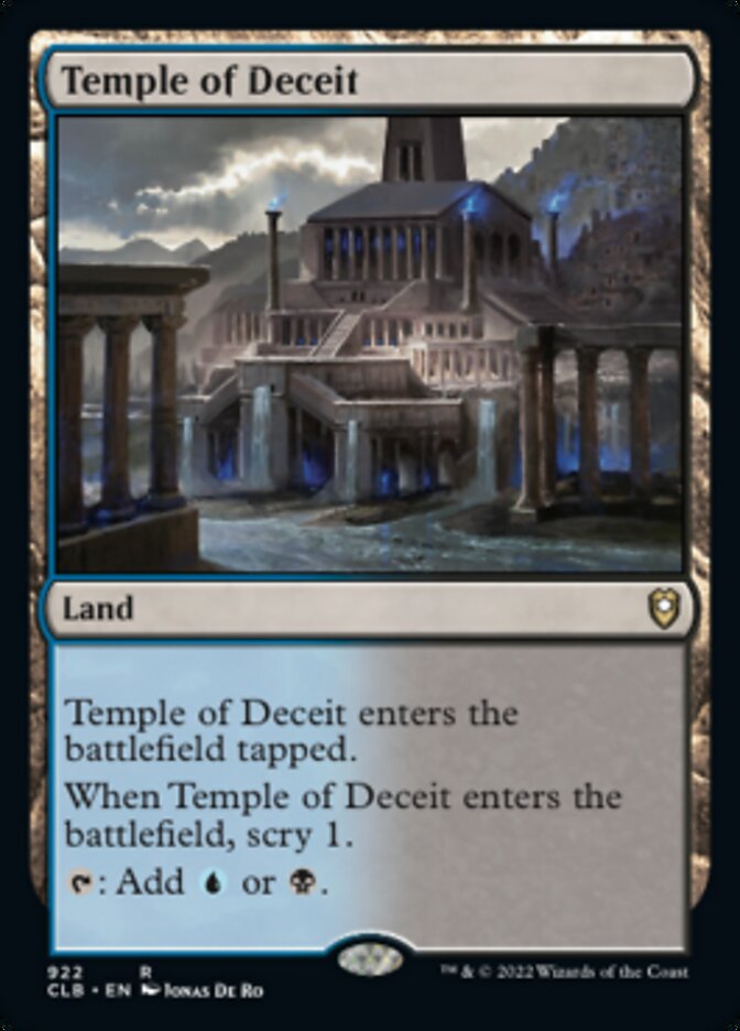 Temple of Deceit [Commander Legends: Battle for Baldur's Gate] | Boutique FDB TCG