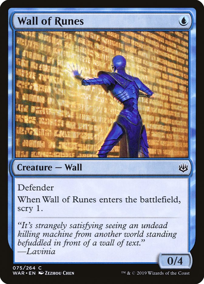 Wall of Runes [War of the Spark] | Boutique FDB TCG