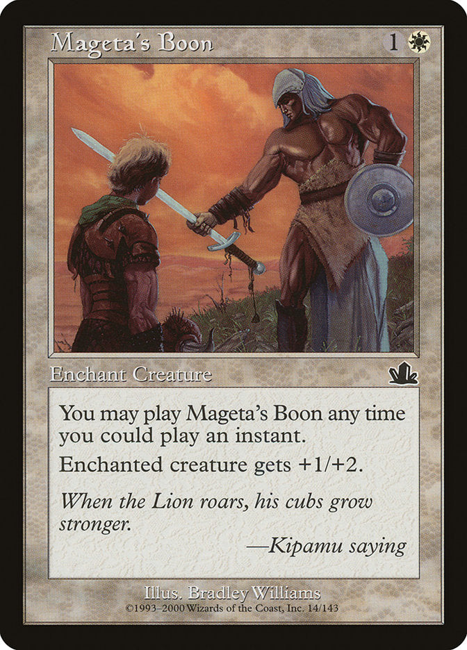 Mageta's Boon [Prophecy] | Boutique FDB TCG