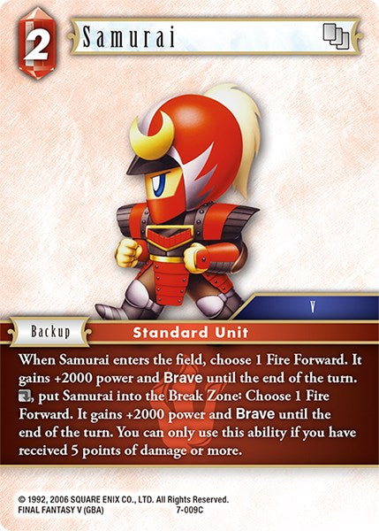 Samurai [Opus VII] | Boutique FDB TCG