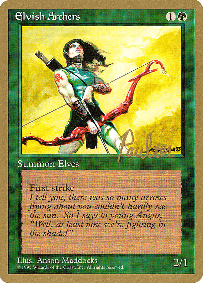 Elvish Archers (Preston Poulter) [Pro Tour Collector Set] | Boutique FDB TCG