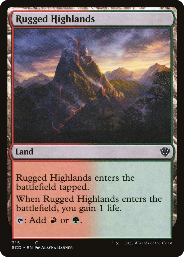 Rugged Highlands [Starter Commander Decks] | Boutique FDB TCG