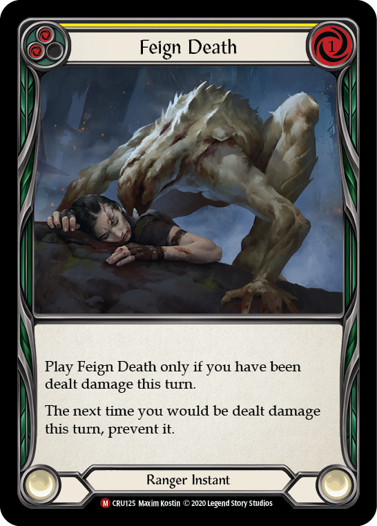 Feign Death [CRU125] (Crucible of War)  1st Edition Rainbow Foil | Boutique FDB TCG