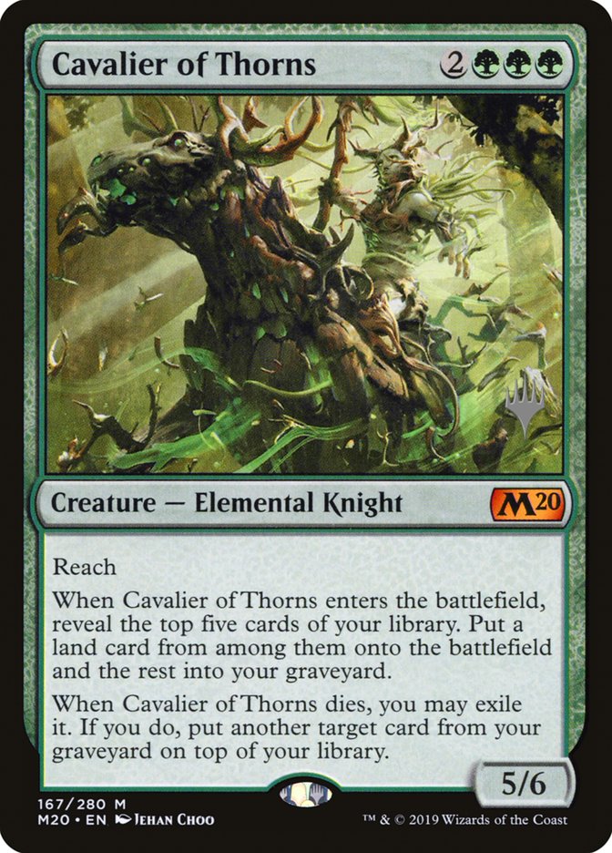 Cavalier of Thorns (Promo Pack) [Core Set 2020 Promos] | Boutique FDB TCG