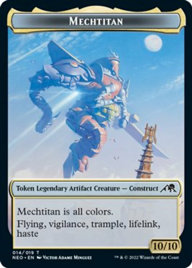 Samurai // Mechtitan Double-Sided Token [Kamigawa: Neon Dynasty Tokens] | Boutique FDB TCG