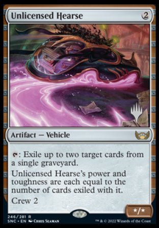 Unlicensed Hearse (Promo Pack) [Streets of New Capenna Promos] | Boutique FDB TCG